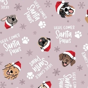 Santa Paws - Lavender, Medium Scale