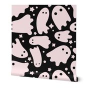Spooky Cute Halloween Pastel Pink Ghost 