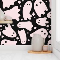 Spooky Cute Halloween Pastel Pink Ghost 