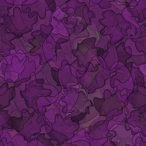 Ameba - Background with Outlines - Purple