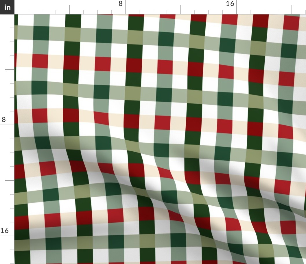 Farmhouse Christmas Plaid Buffalo Check