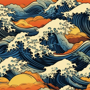 Big wave - beautiful japanese art