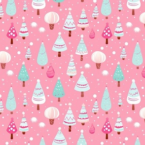 Cotton Candy Fairy Floss Christmas Trees
