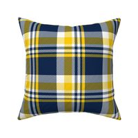 L ✹ Navy and Yellow Plaid Tartan - Traditional 