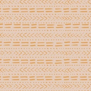 Orange and Beige Mudcloth Design