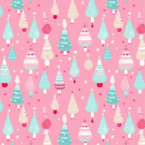 Yummy Pink Christmas Trees