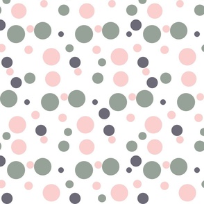 Pink Green Dots Large Scale