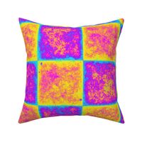 Thermal Heatmap Rainbow Gritty Checkers (Large Scale)