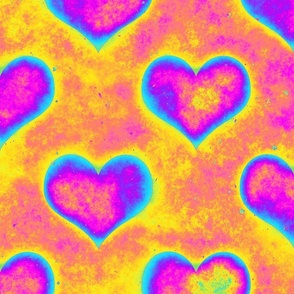Happy Valentine's Thermal Heatmap Hearts (Large Scale)