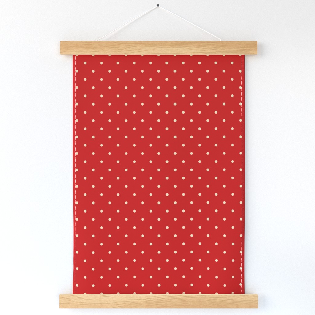 christmas red polka dots