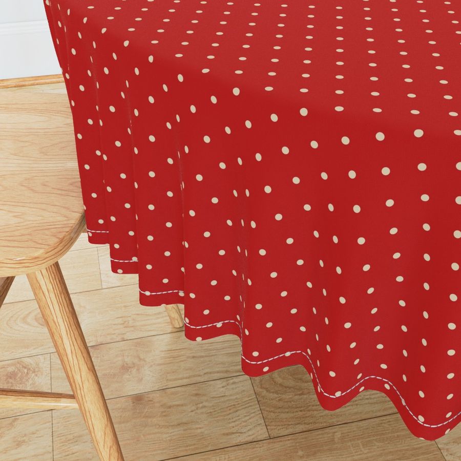 christmas red polka dots