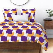 Pillow Squares - Purple Gold