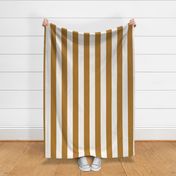 Vertical Cabana Stripe Wide | Ochre + Marshmallow