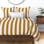 Vertical Cabana Stripe Wide | Ochre + Marshmallow