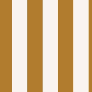 Vertical Cabana Stripe Wide | Ochre + Marshmallow