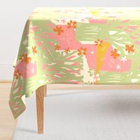 Apricity - Woodland Delight - Pink, Orange And Green.