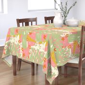 Apricity - Woodland Delight - Pink, Orange And Green.