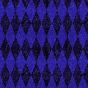 Simple Textured Intrigue Blue, Black Harlequin -- Black and Blue Diamonds -- Black White Blue Christmas Coordinate -- 12.74 x 10.6 in repeat -- 400dpi (37% of full scale)