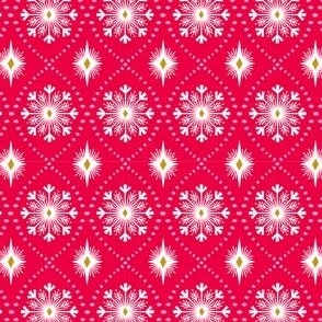 S - Snow Sparkle - red