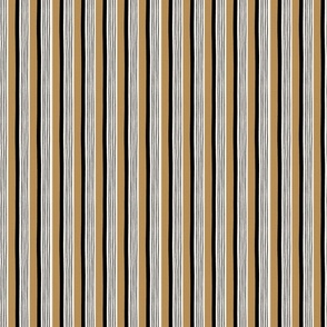 African stripes vertical cream, black and yellow ochre - small scale