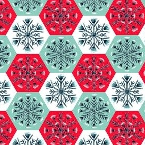 S - Patchwork Snowflakes