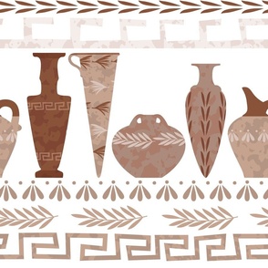 Greek pattern, vases