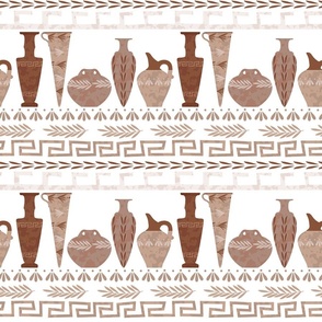Greek pattern, vases, small