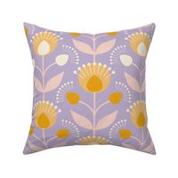 Maximalist floral retro Lilac orchid - L