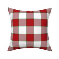 FS Merry and Bright: Red, Green, White Plaid Buffalo Check for Christmas Decor