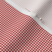 FS Tiny Red and White Gingham Check