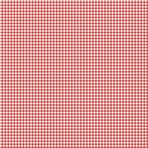 FS Tiny Red and White Gingham Check