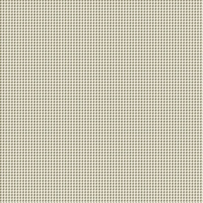 Small |  Squirrel Tracks in Green and Cream Houndstooth