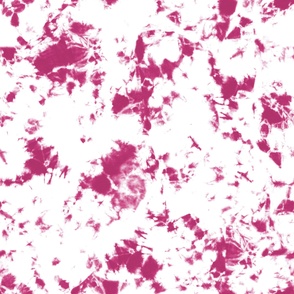 Hot Pink bubble gum and white Storm - Tie-Dye Shibori Texture