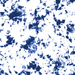 Blue indigo and white waves - Tie-Dye Shibori Texture