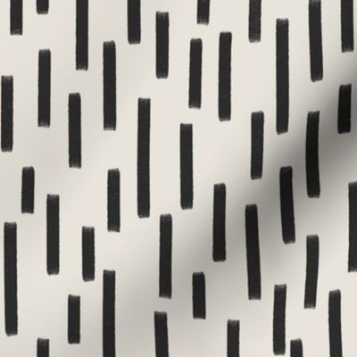 Raining Stripes long black brushstrokes on origami white