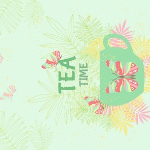 Tea Time Floral Butterflies