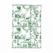 In the Heart of Winter forest Tea Towel