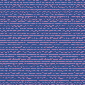 Solstice Stripe in Blue and Lavender Medium