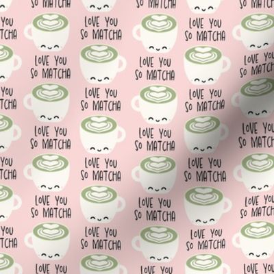 small love you so matcha / light pink