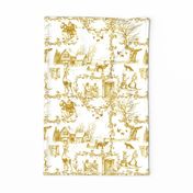 In the Heart of Winter mustard Tea Towel