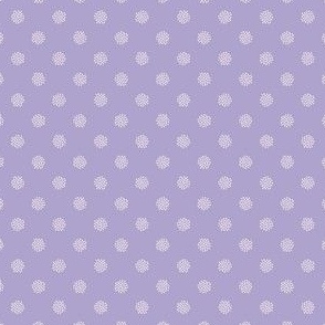 Dotted Speckles, lilac with ivory spots