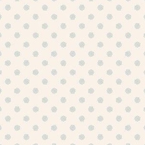 Dotted Speckles, ivory with gray spots
