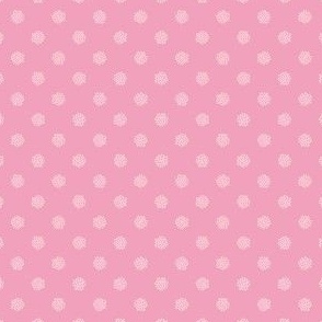 Dotted Speckles, pink with ivory spots