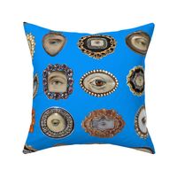 Victorian Lovers Eyes in brilliant blue  by BadaBlingDesignsLtd