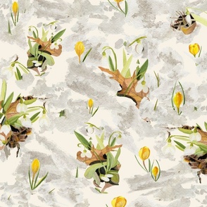 Apricity--can-Spring-be-far-behind-watercolor-green-yellow-grey-white-crocus-and-snowdrops