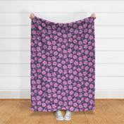 summer's end helianthus floral XL scale dusky pink by Pippa Shaw