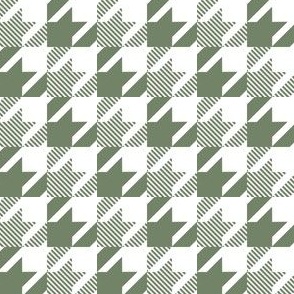 Small // Houndstooth Heart - Green