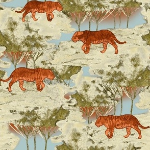 Tigers in the forest 4
