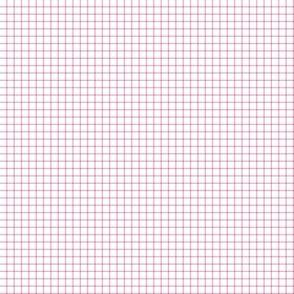 FS Flamingo Pink and White Small Windowpane Check Plaid