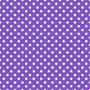 FS Grape Purple with White Polka Dots